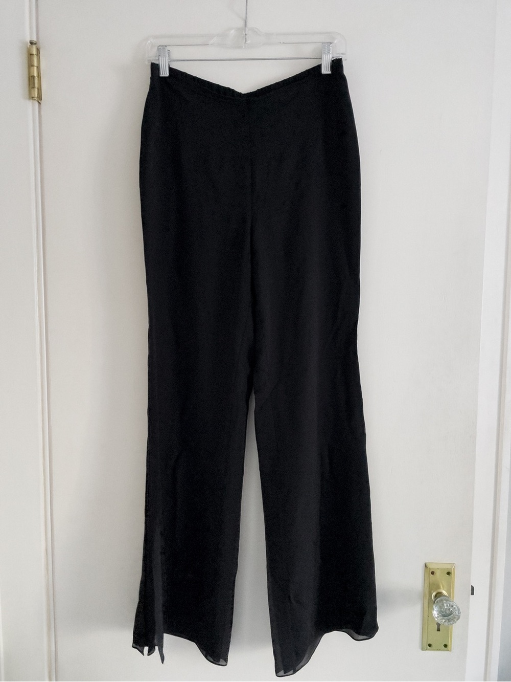 Silk Pants With Side Slits
